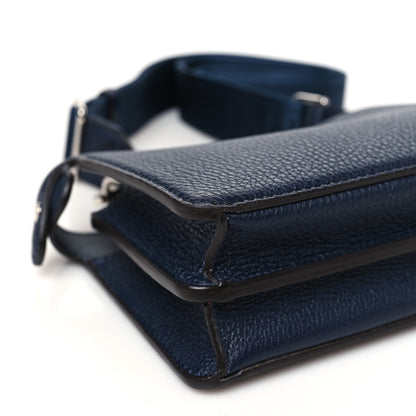 Fendi Cuoio Romano Vitello Cover Bi-Color Peekaboo I See U X Cross Satchel Navy 10 of 11