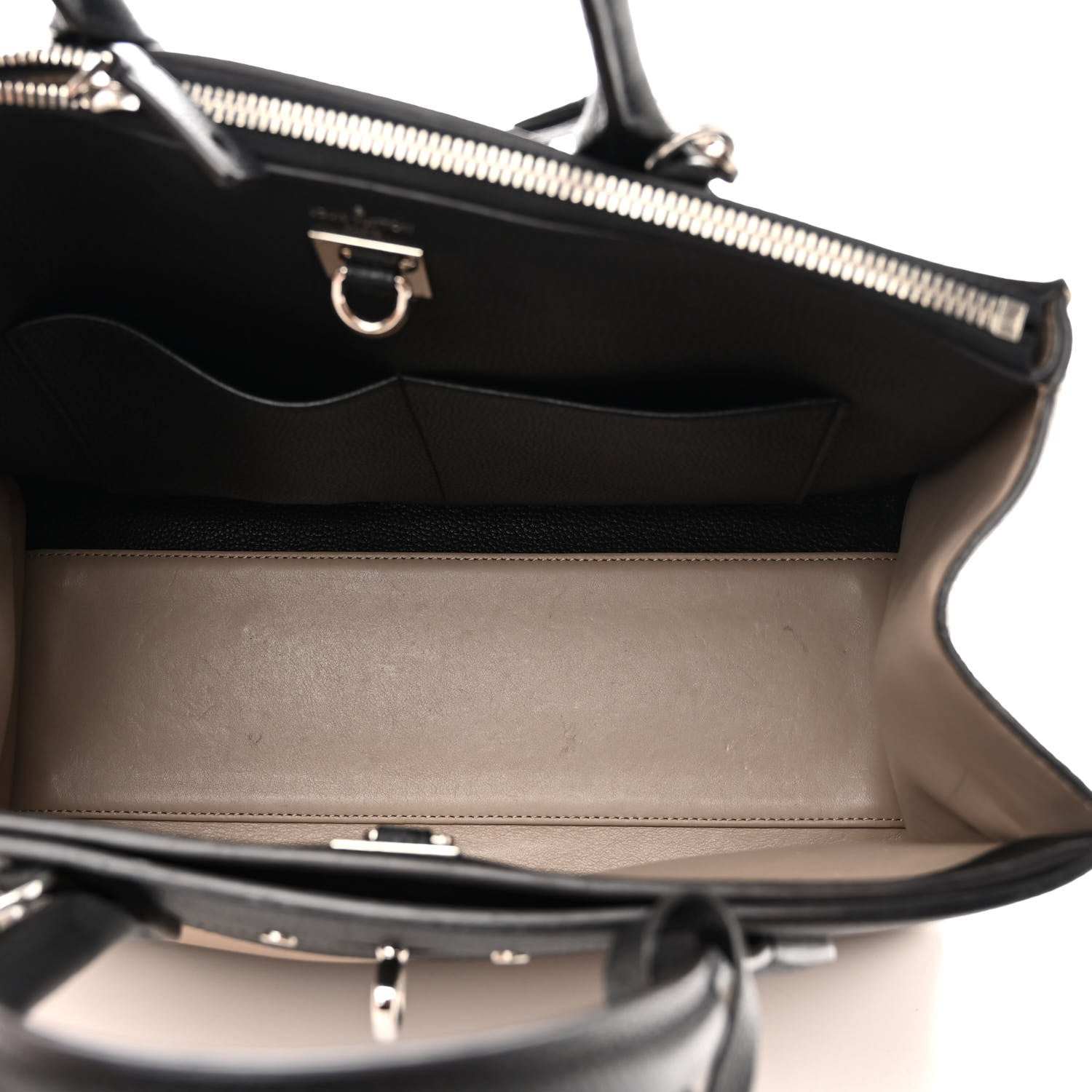 Louis Vuitton Taurillon City Steamer MM Black Beige 7 of 13