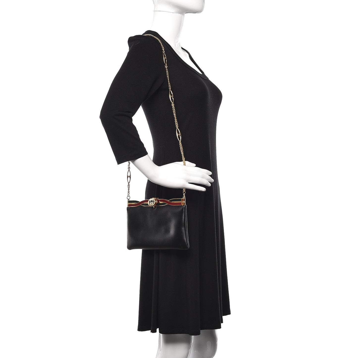 Palm Lux Broadway Evening Clutch Bag Black