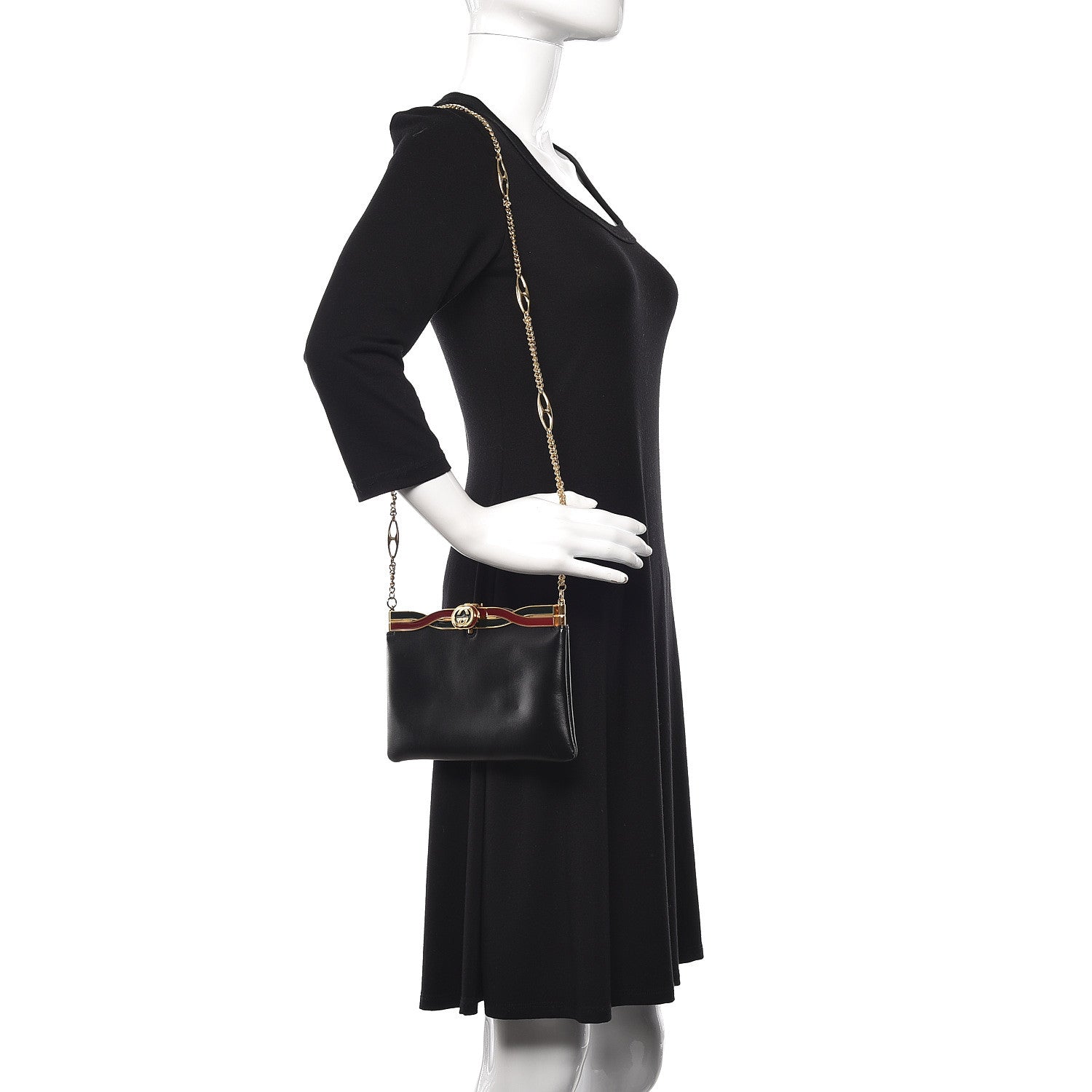 Gucci Palm Lux Broadway Evening Clutch Bag Black 2 of 10