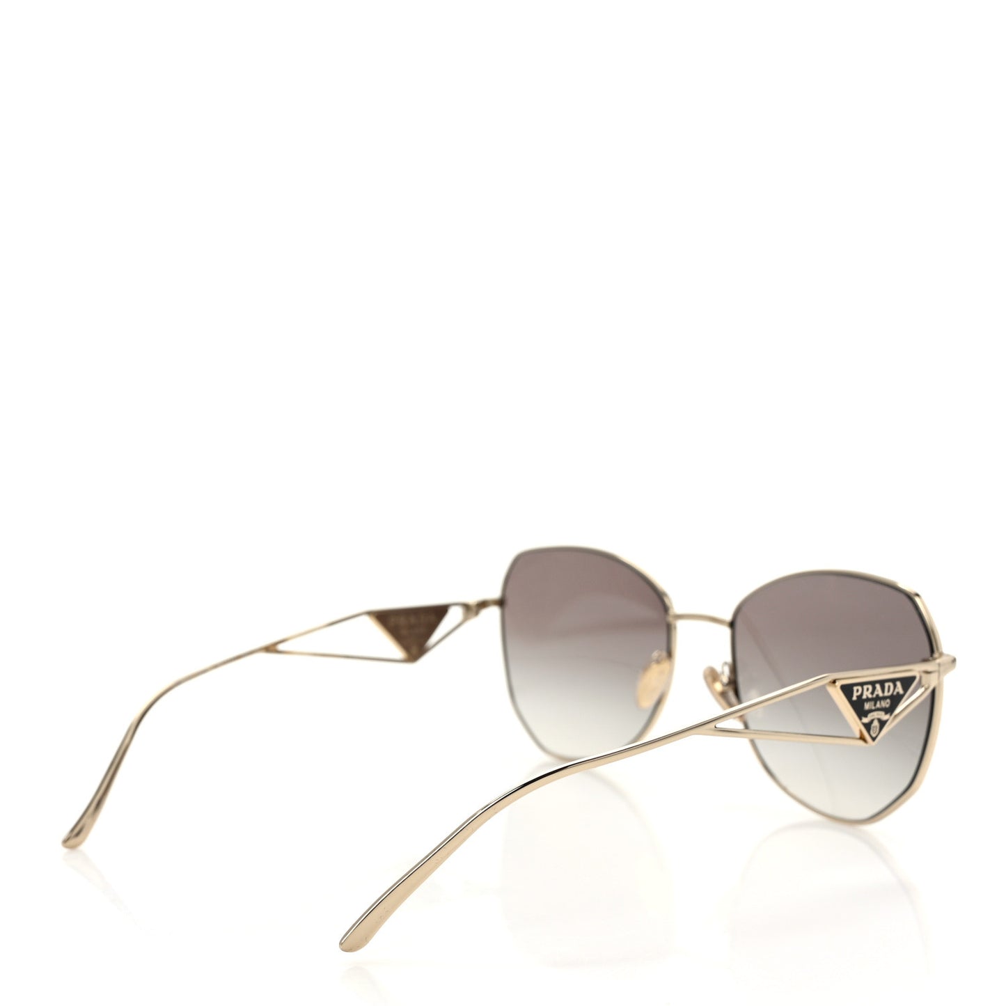 Metal Symbole Triangle Logo Sunglasses SPR57Y Smoky Grey