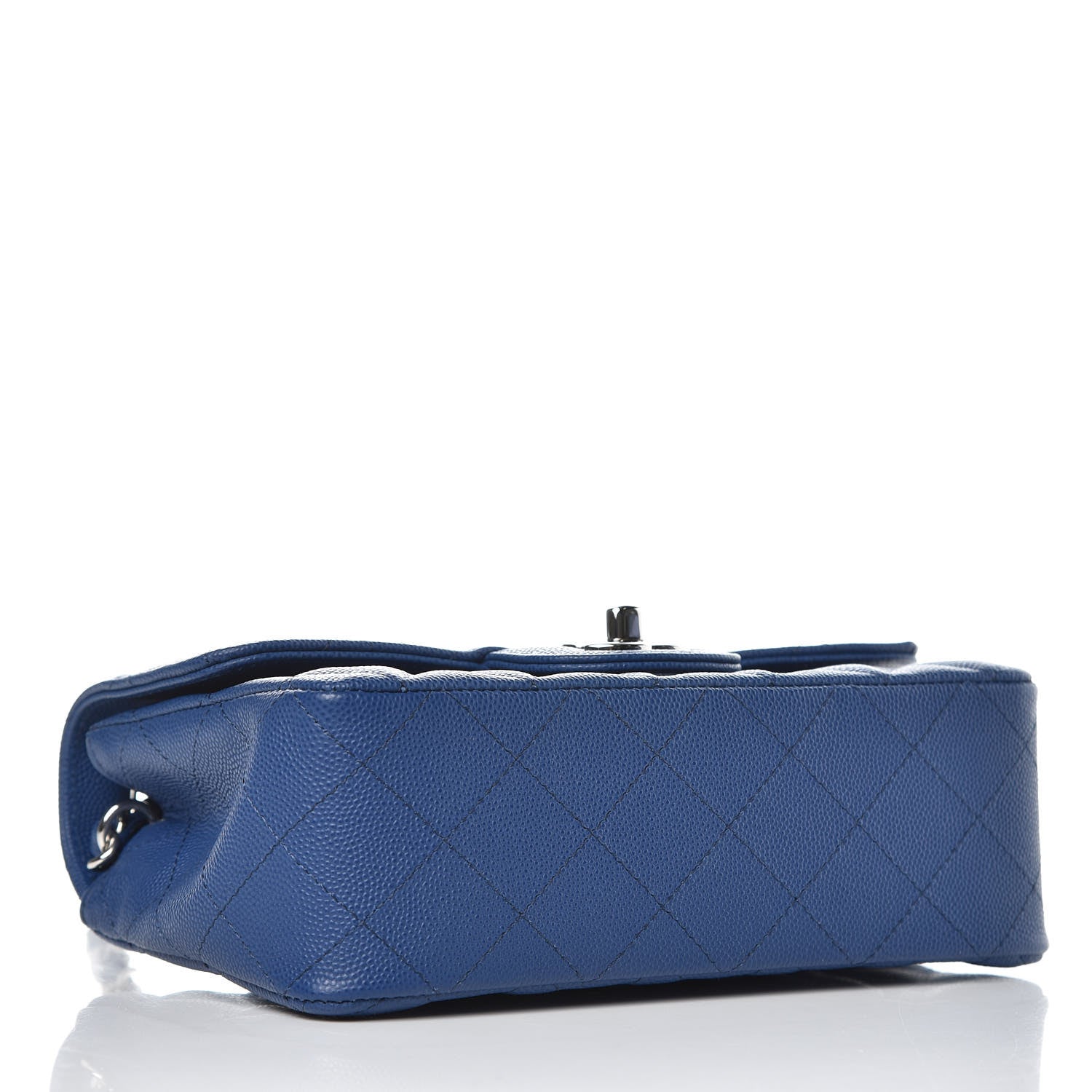 Chanel Caviar Quilted Mini Rectangular Flap Dark Blue 4 of 10