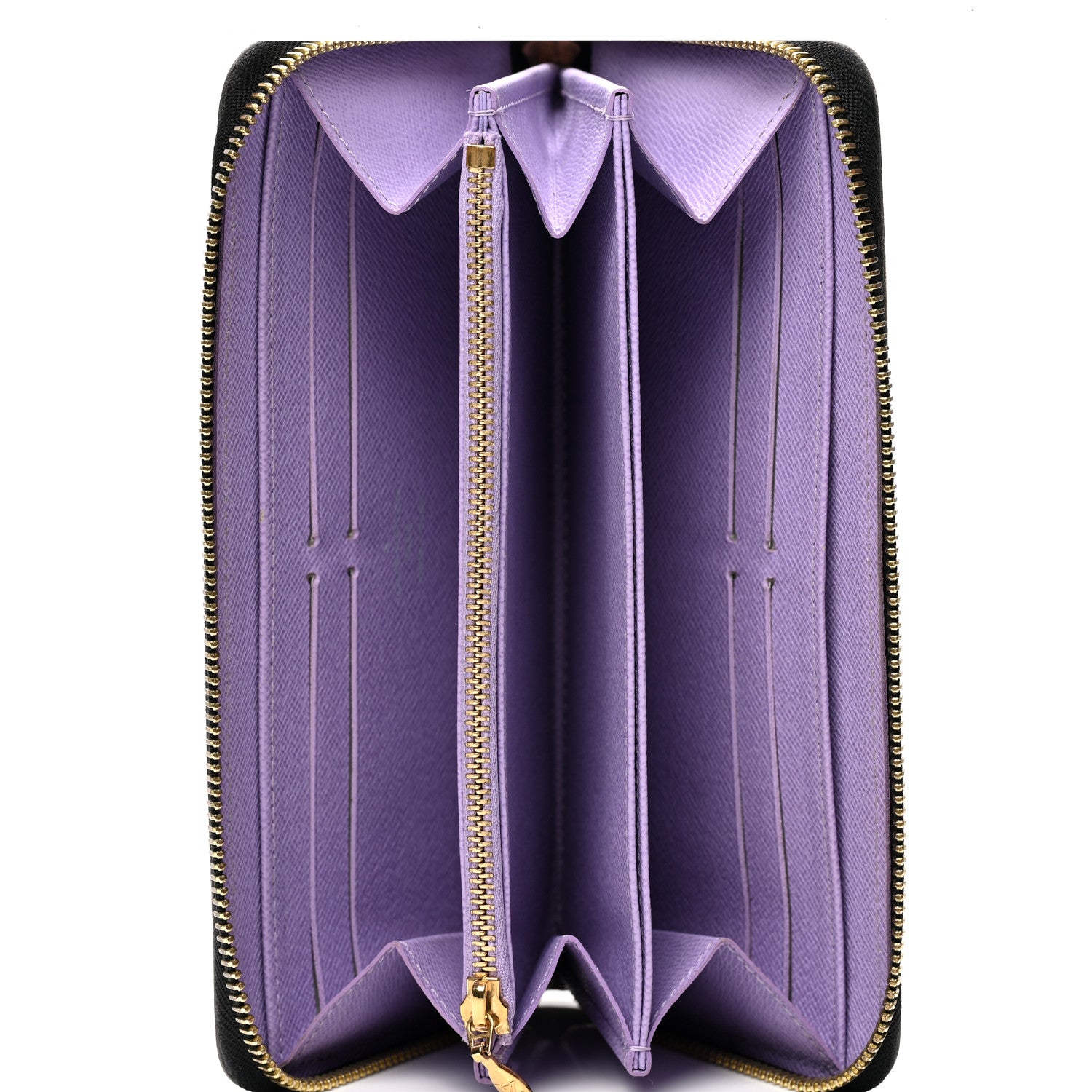 Louis Vuitton Monogram Multicolor Zippy Wallet Black Violet 4 of 6