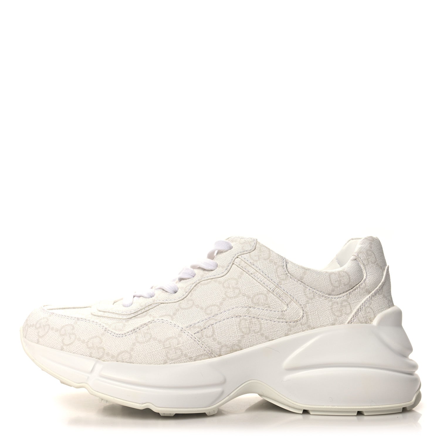 Gucci GG Supreme Monogram Womens Rhyton Sneakers 39 White 1 of 9