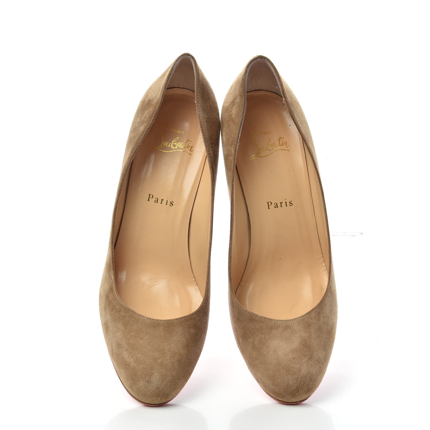 Christian Louboutin Veau Velours Simple 70 Pumps 39 Cappuccino 5 of 10