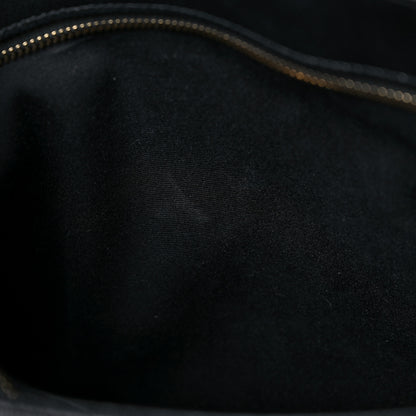 Saint Laurent Grain De Poudre Matelasse Chevron Medium Tribeca Shopping Bag Black 10 of 13