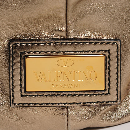 Valentino Garavani Metallic Nappa Large Petale Tote Gold 6 of 8