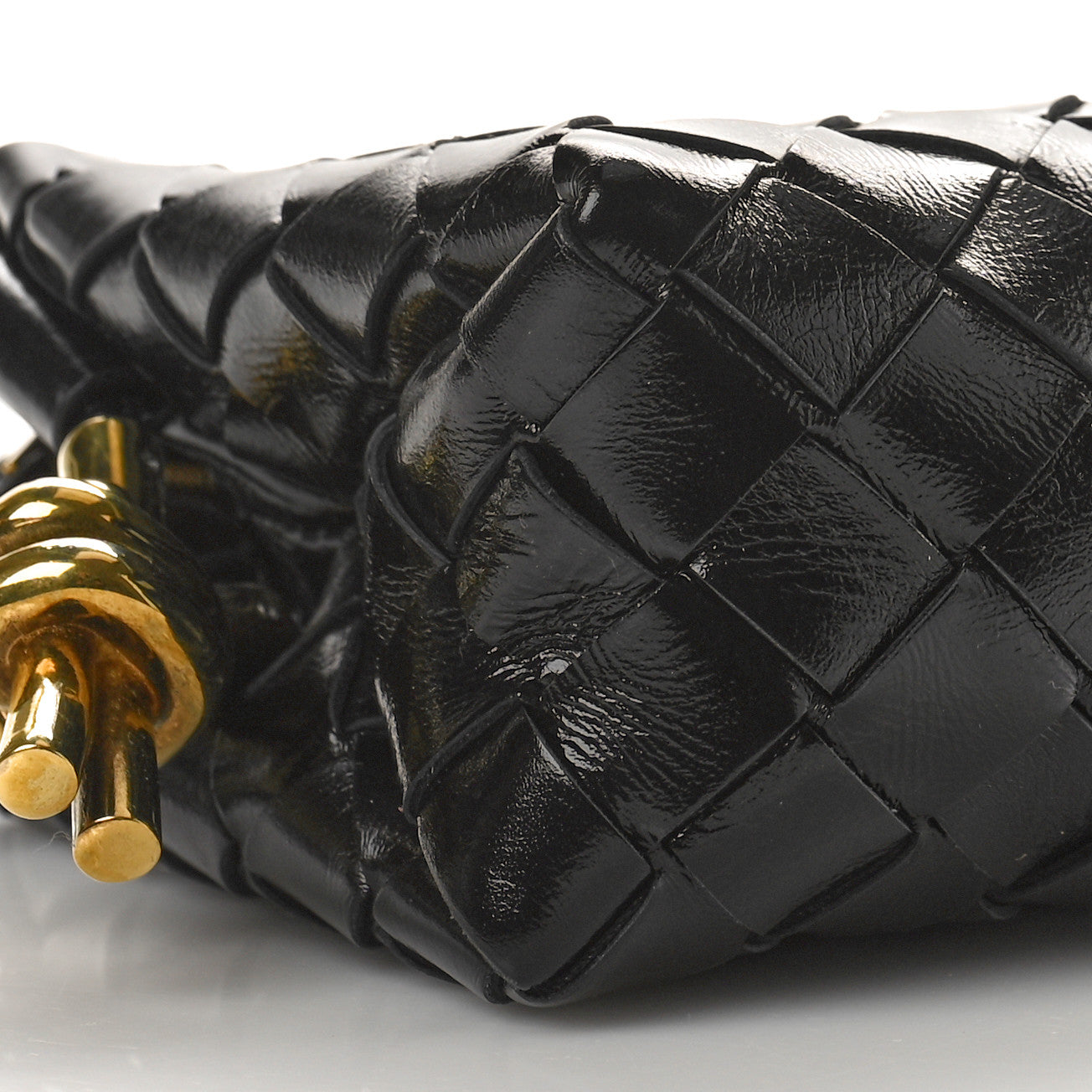 Bottega Veneta Nappa Intrecciato Metallic Knot Mini Loop Camera Bag Black 8 of 9