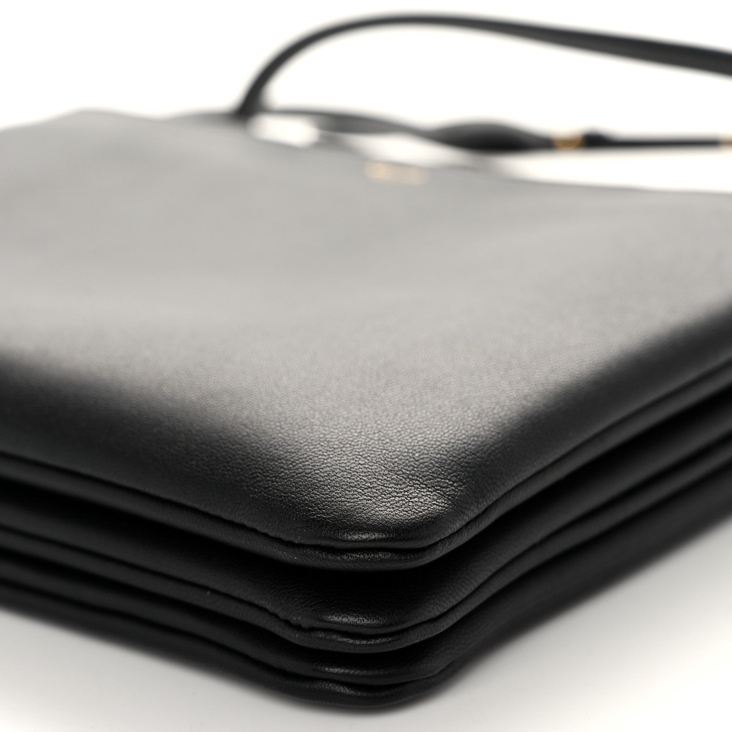 Celine Lambskin Large Trio Crossbody Bag Black 11 of 12