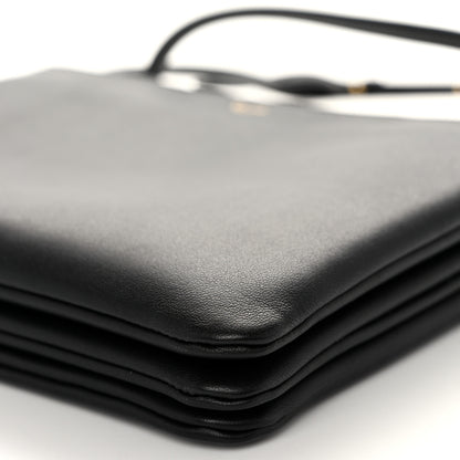 Celine Lambskin Large Trio Crossbody Bag Black 11 of 12