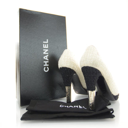 Chanel Tweed CC Pumps 42 3 of 6