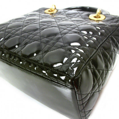 Christian Dior Patent Cannage Lady Dior Black 5 of 9