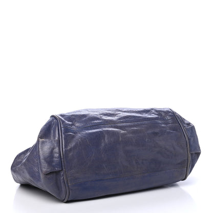 Chloe Tumbled Lambskin Medium Ethel Satchel Blue 3 of 5