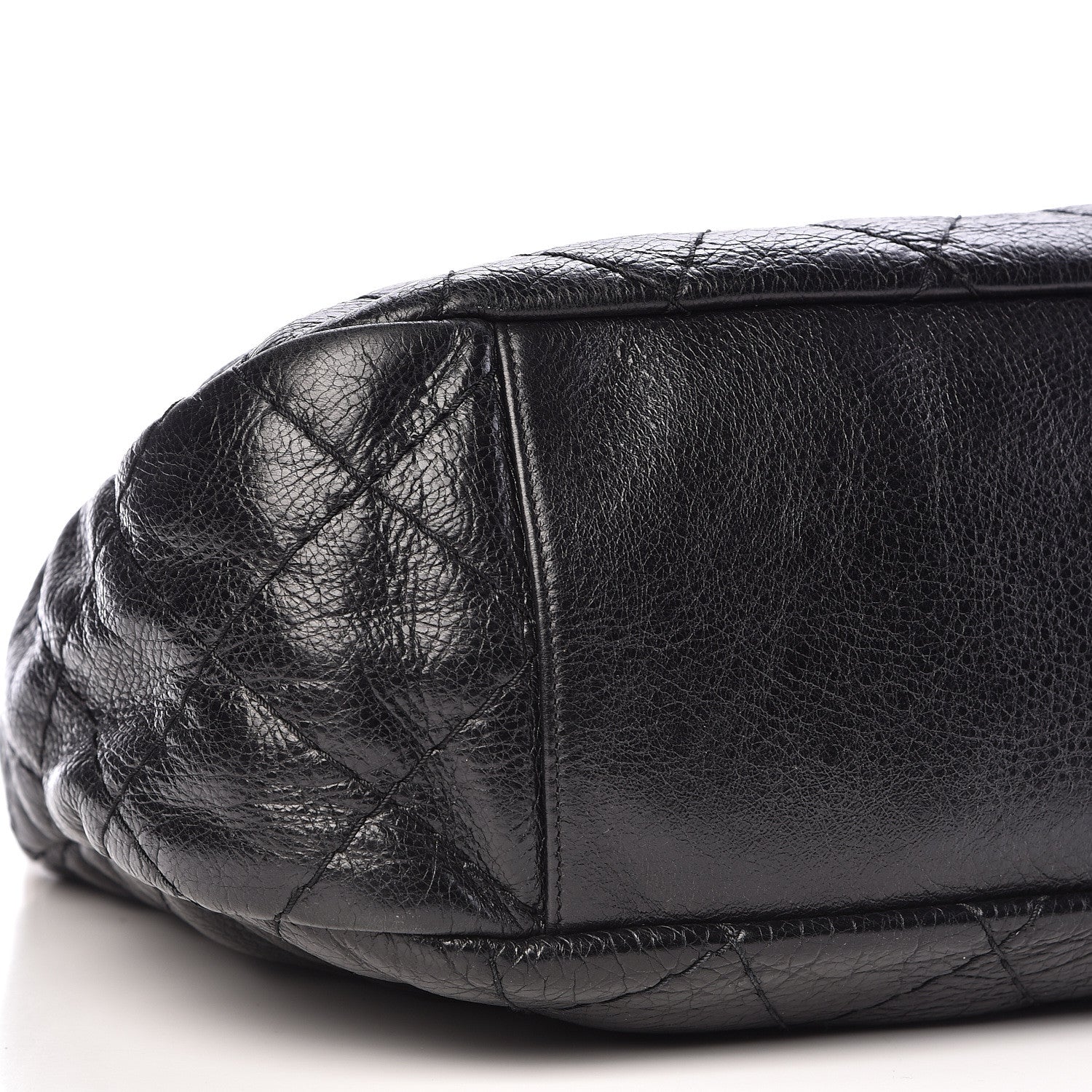 Chanel Glazed Calfskin On The Road Hobo Black 8 of 10
