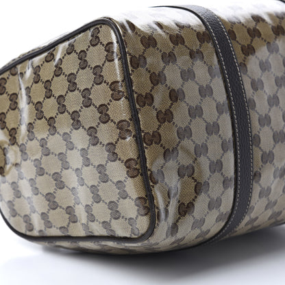 Gucci Crystal Monogram Medium Joy Boston Dark Brown 6 of 10