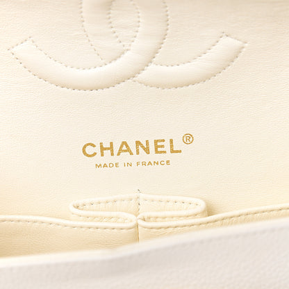 Chanel Caviar Quilted Medium Double Flap White 5 of 11