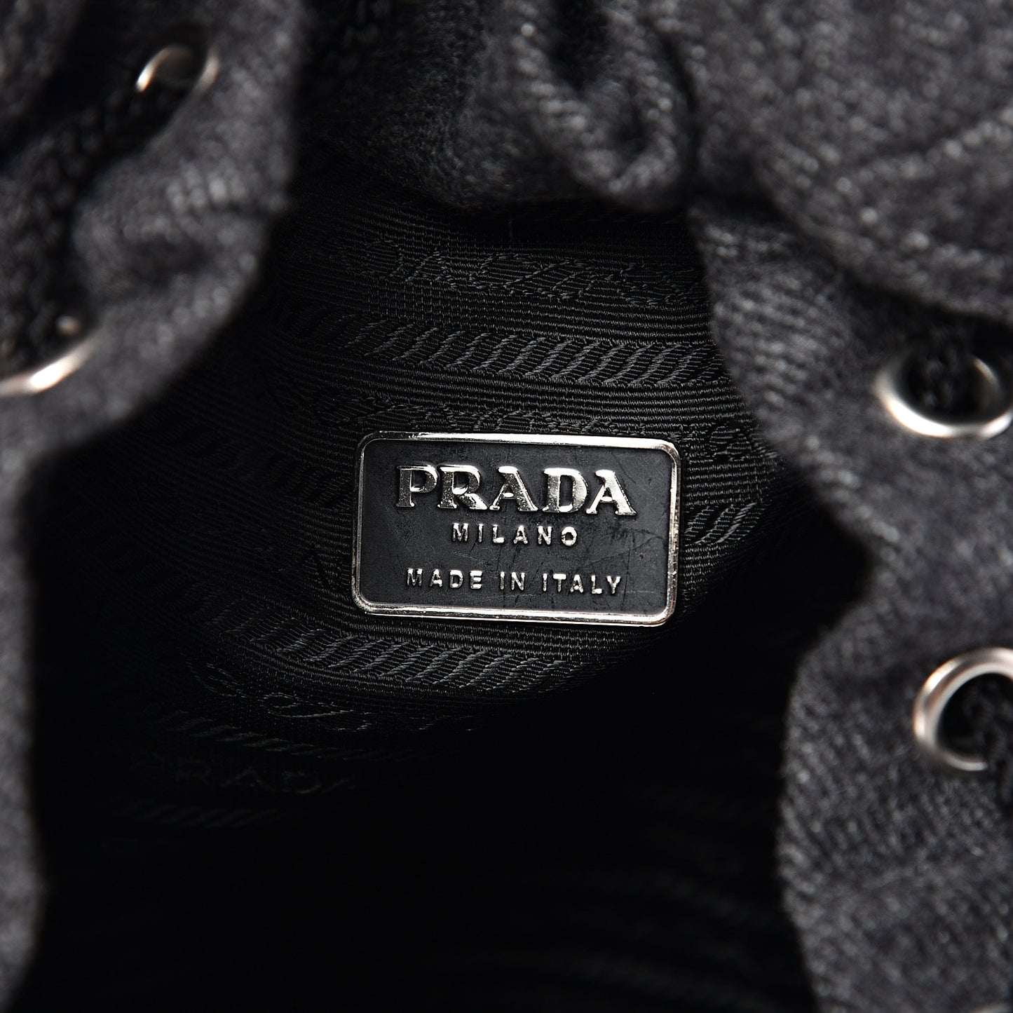 Wool Single Buckle Backpack Grey