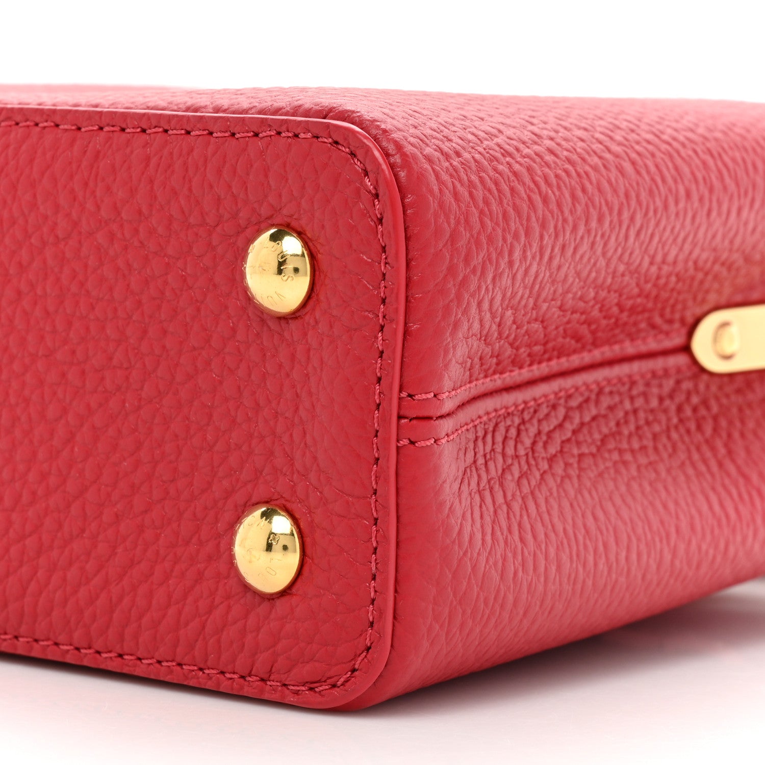 Louis Vuitton Taurillon Mini Capucines Scarlet 8 of 9