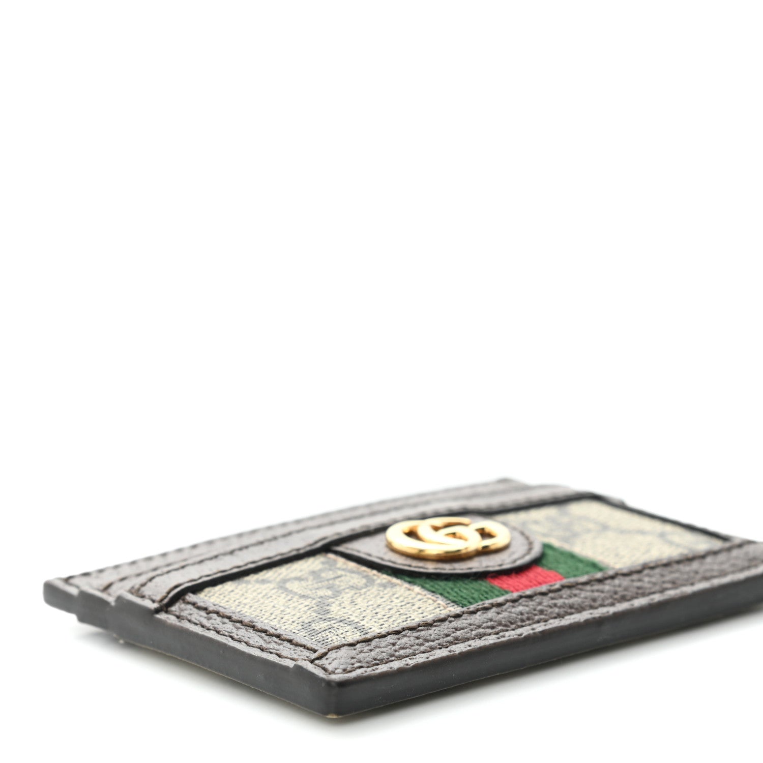 Gucci GG Supreme Monogram Ophidia Card Holder Brown 8 of 9