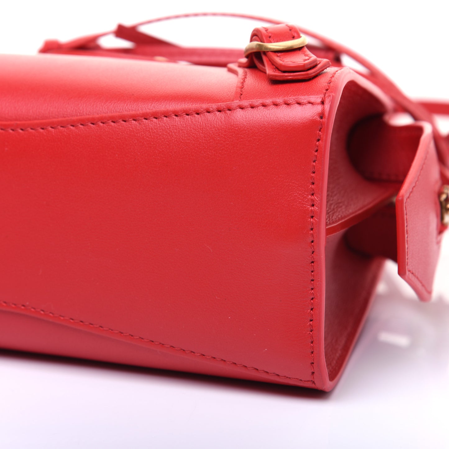 Smooth Calfskin Neo Classic Brass Hardware Mini City Red