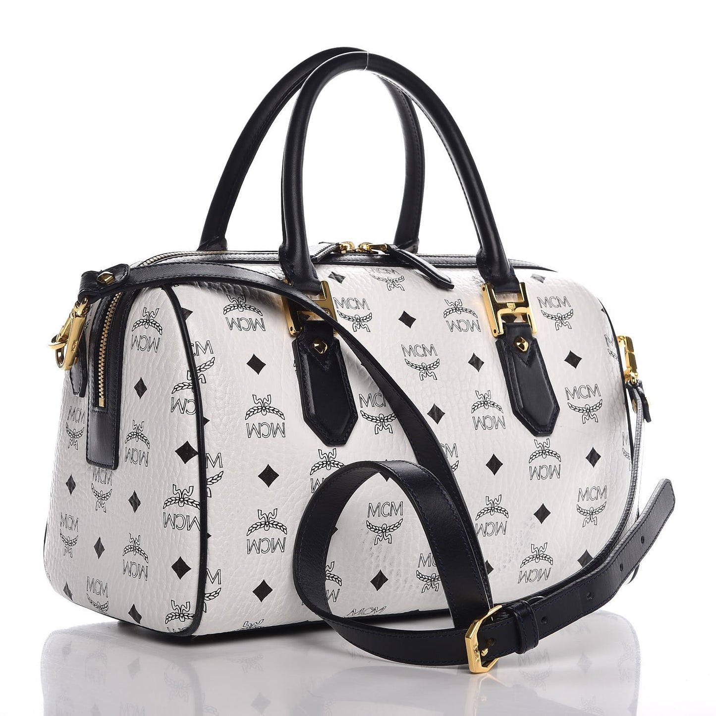 Visetos Heritage Boston Satchel White