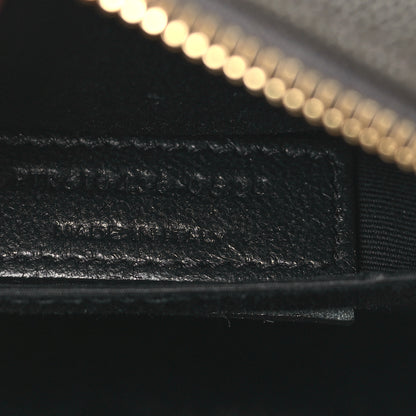 Saint Laurent Grain De Poudre Matelasse Chevron Quilted Round Vinyle Camera Bag Pebble 6 of 8