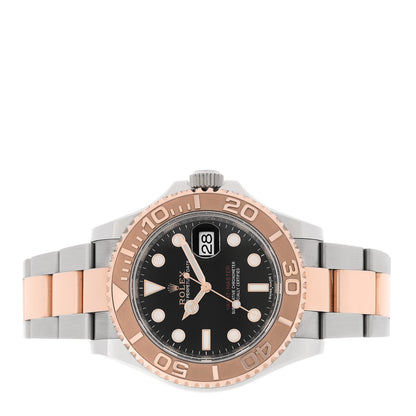 Rolex Stainless Steel 18K Everose Gold 40mm Yacht-Master Watch Black 116621 2 of 6