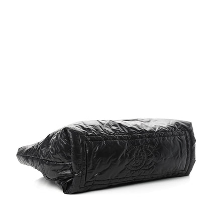 Chanel Nylon Quilted Coco Cocoon Reversible Tote Black 4 of 10