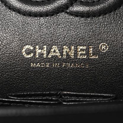 Chanel Caviar Chevron Quilted Small Double Flap Black 6 of 11