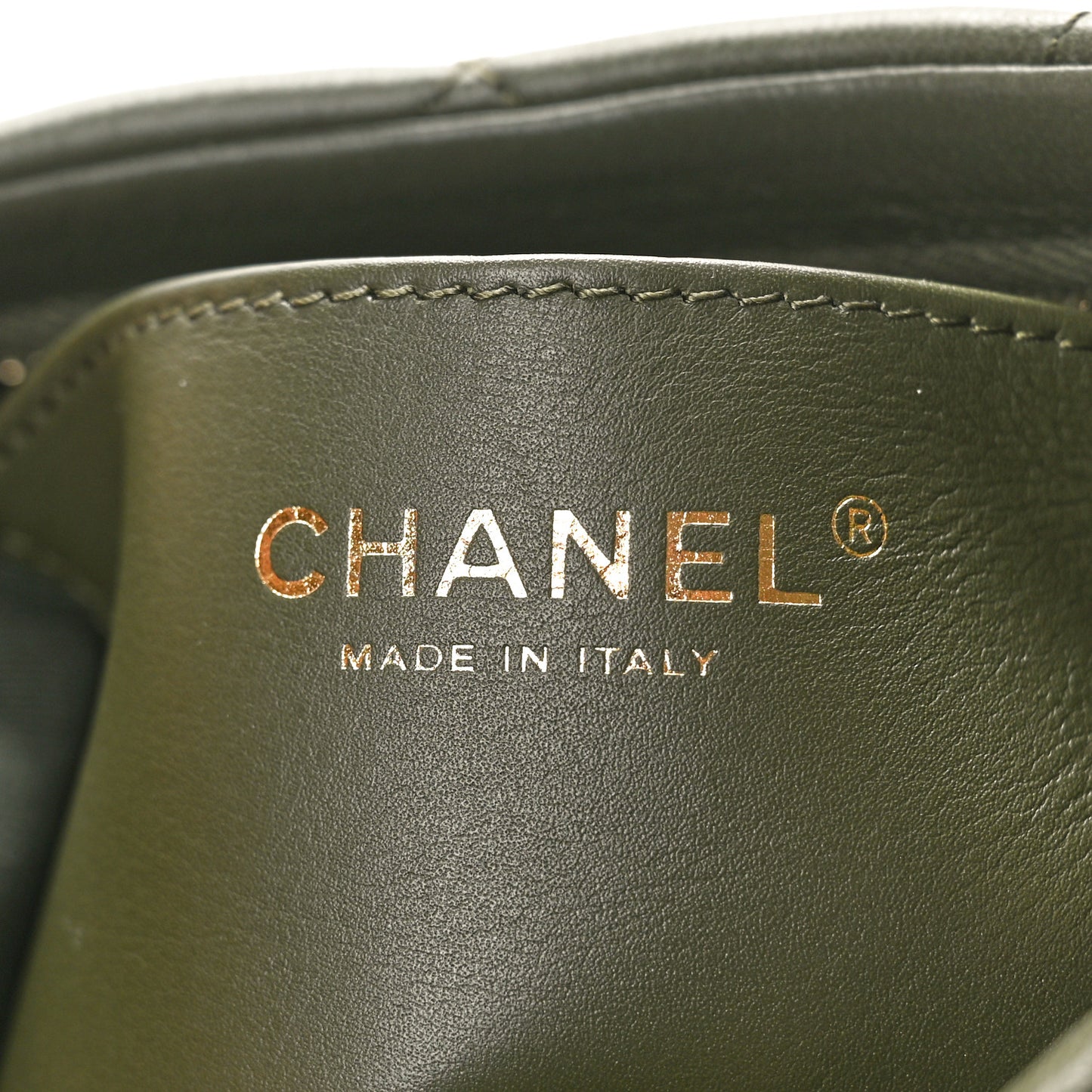 Lambskin Quilted CC Links Hobo Khaki