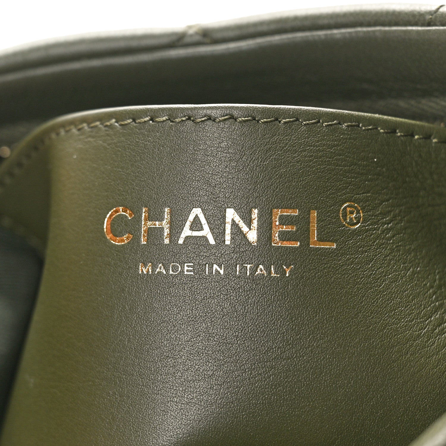 Chanel Lambskin Quilted CC Links Hobo Khaki 7 of 10