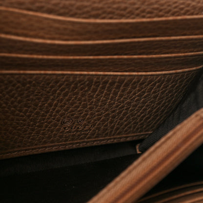 Gucci Dollar Calfskin Interlocking G Continental Wallet Camelia 6 of 7