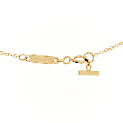 Tiffany 18K Yellow Gold Diamond Large T Smile Pendant Necklace 5 of 7