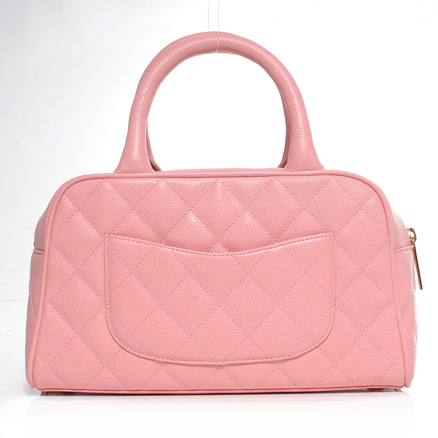Chanel Caviar Quilted Small Bowler Pink 3 of 9