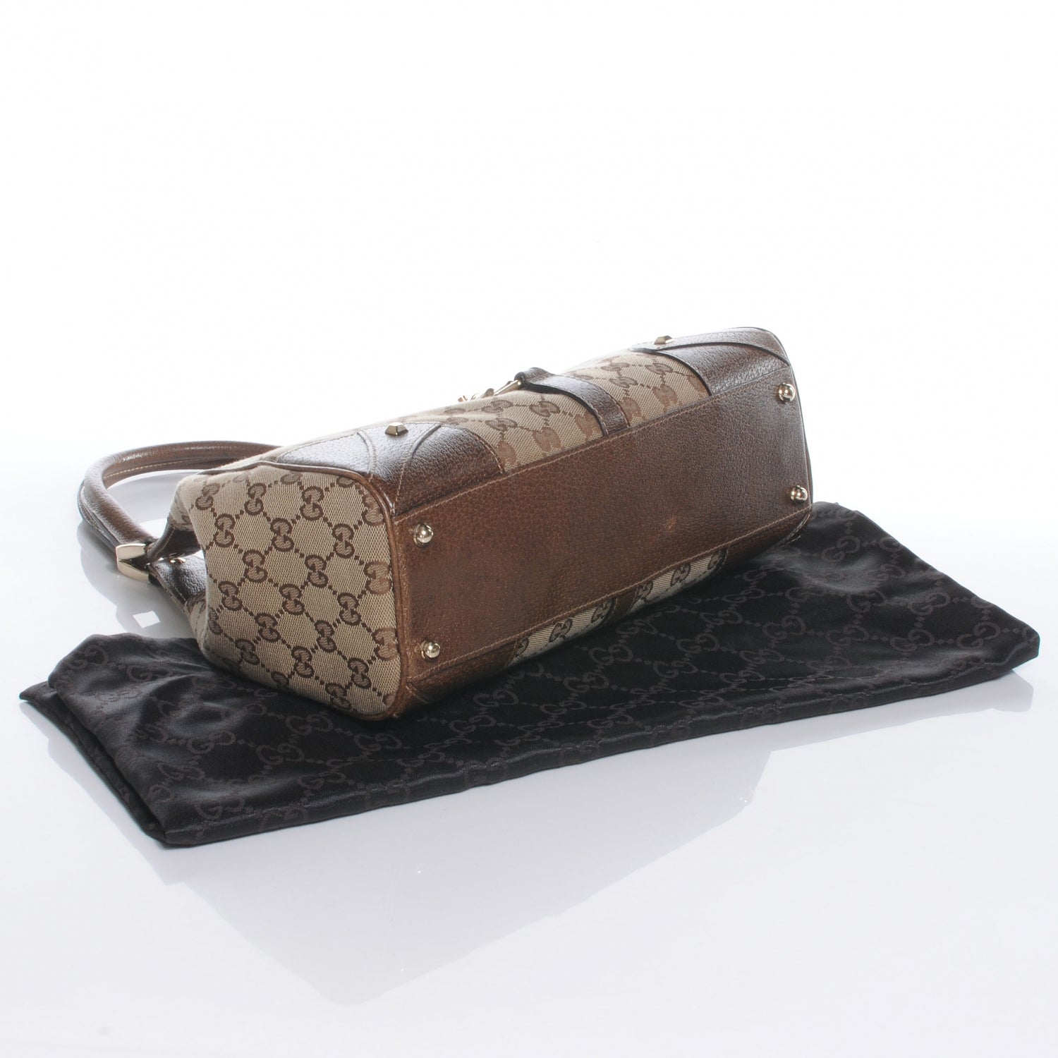 Gucci Monogram Large Bardot Brown 4 of 7