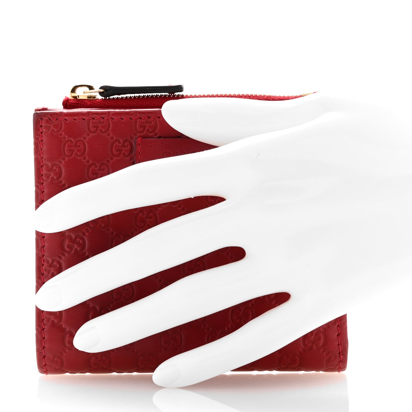 Microguccissima Bi-Fold Wallet Red