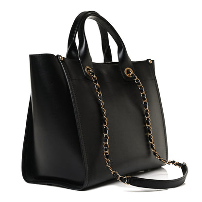 Chanel Caviar Small Studded Deauville Tote Black 3 of 16