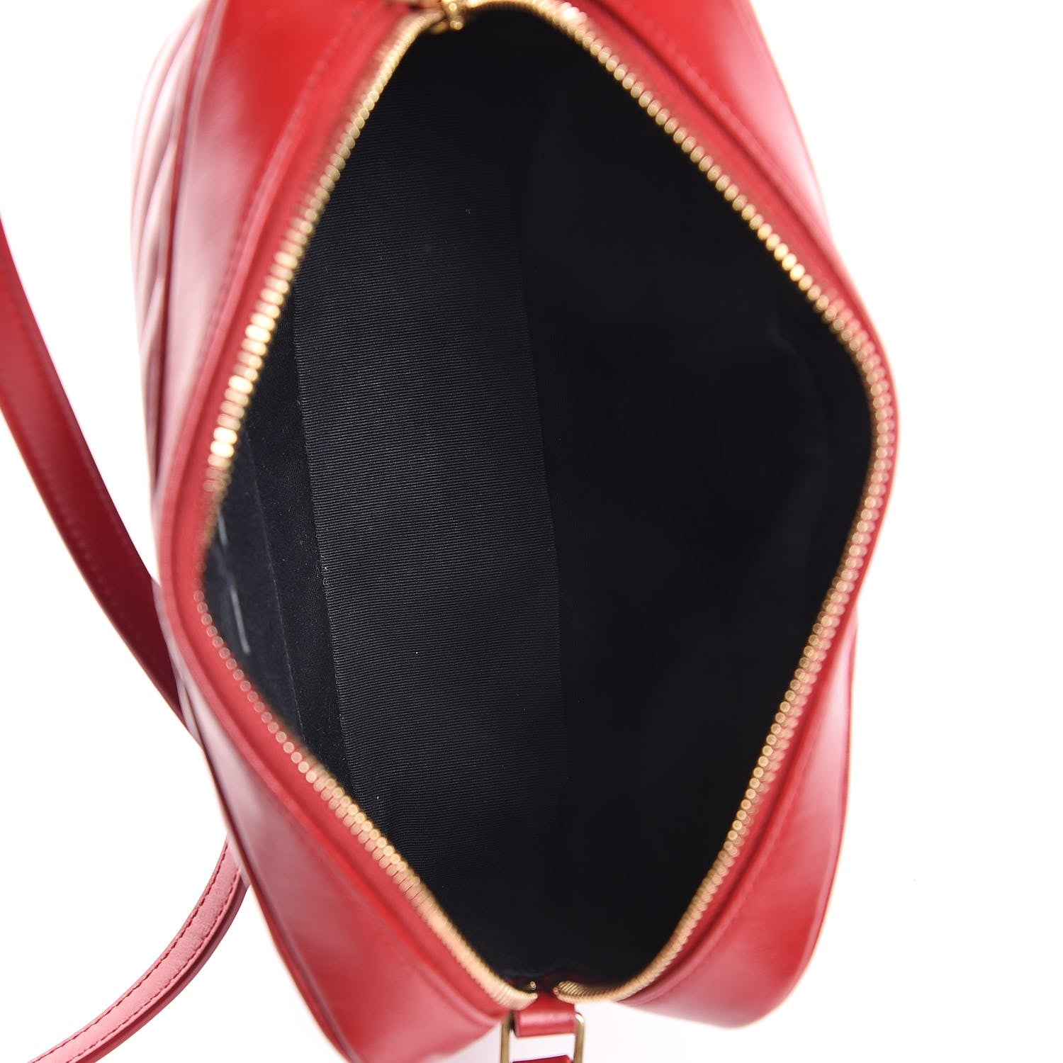 Saint Laurent Calfskin Matelasse Monogram Lou Camera Bag Rouge Eros 5 of 7