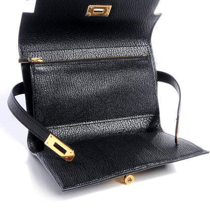 Hermes Chevre Mysore Medium Kelly Wallet Black 5 of 9