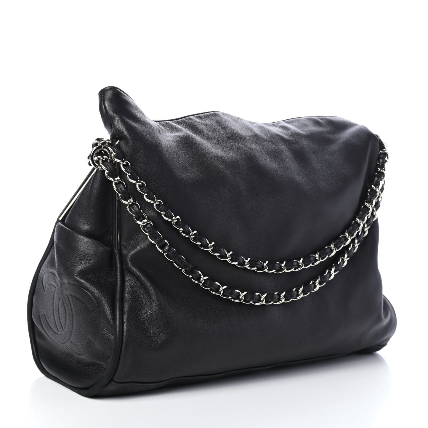 Lambskin Large Ultimate Soft Tote Black