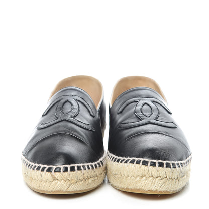 Chanel Lambskin CC Espadrilles 40 Black 2 of 10