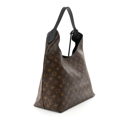 Louis Vuitton Monogram Flower Hobo Black 3 of 11