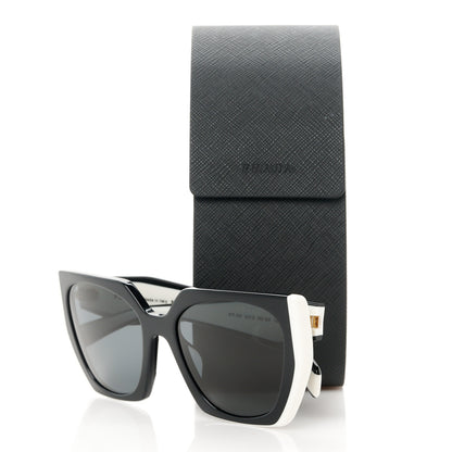 Prada Acetate Sunglasses SPR 15W Black White 8 of 8