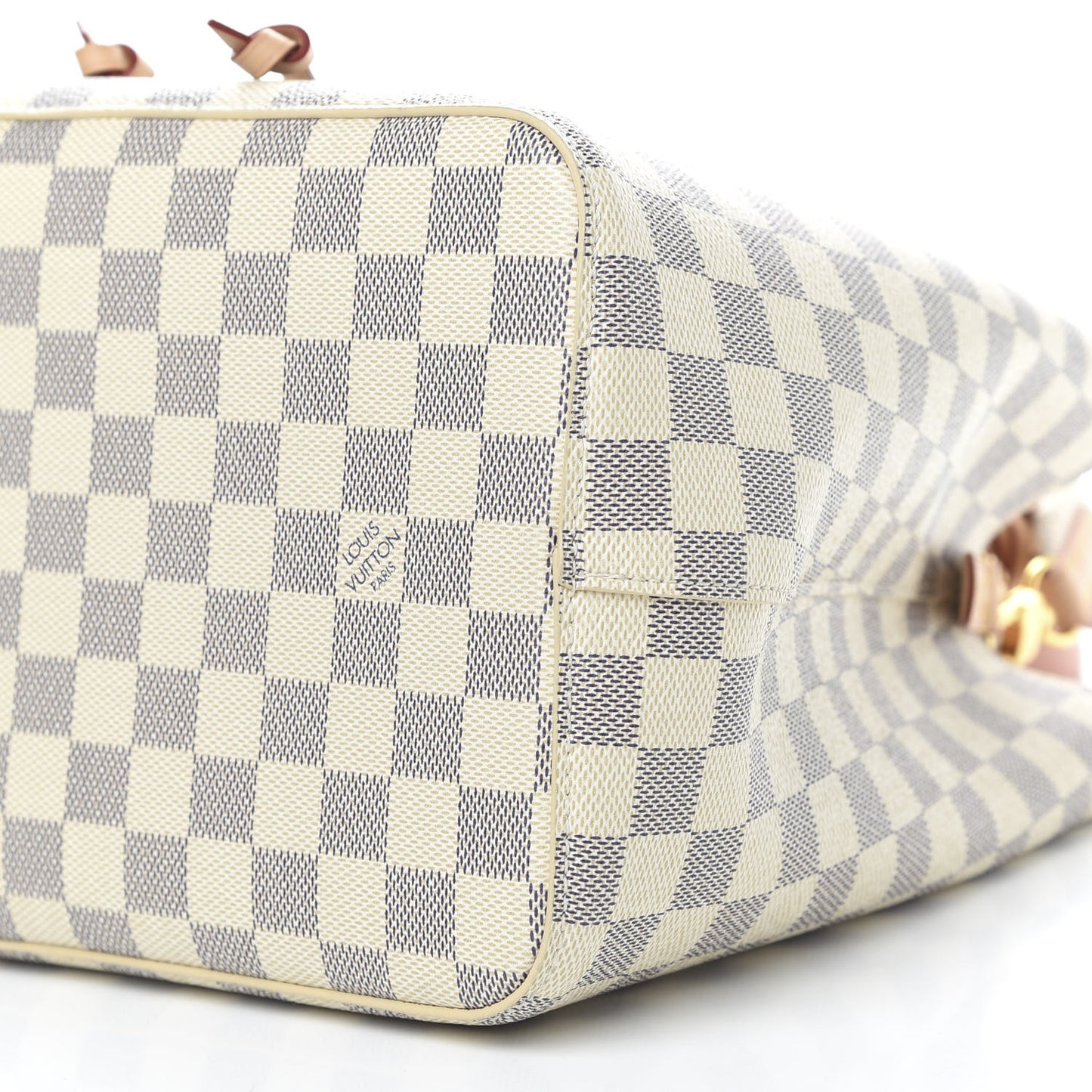 Damier Azur Braided Neonoe MM Peach Cream