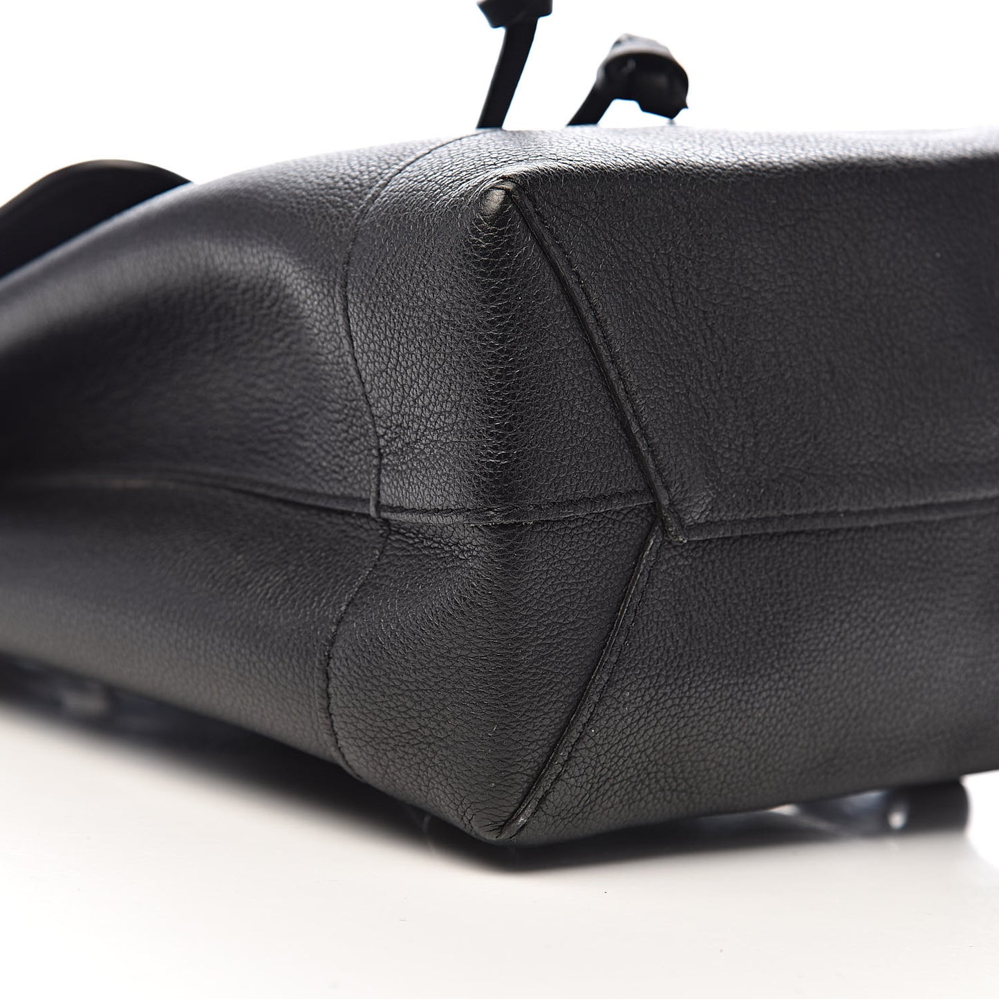 Calfskin Lockme Backpack Black