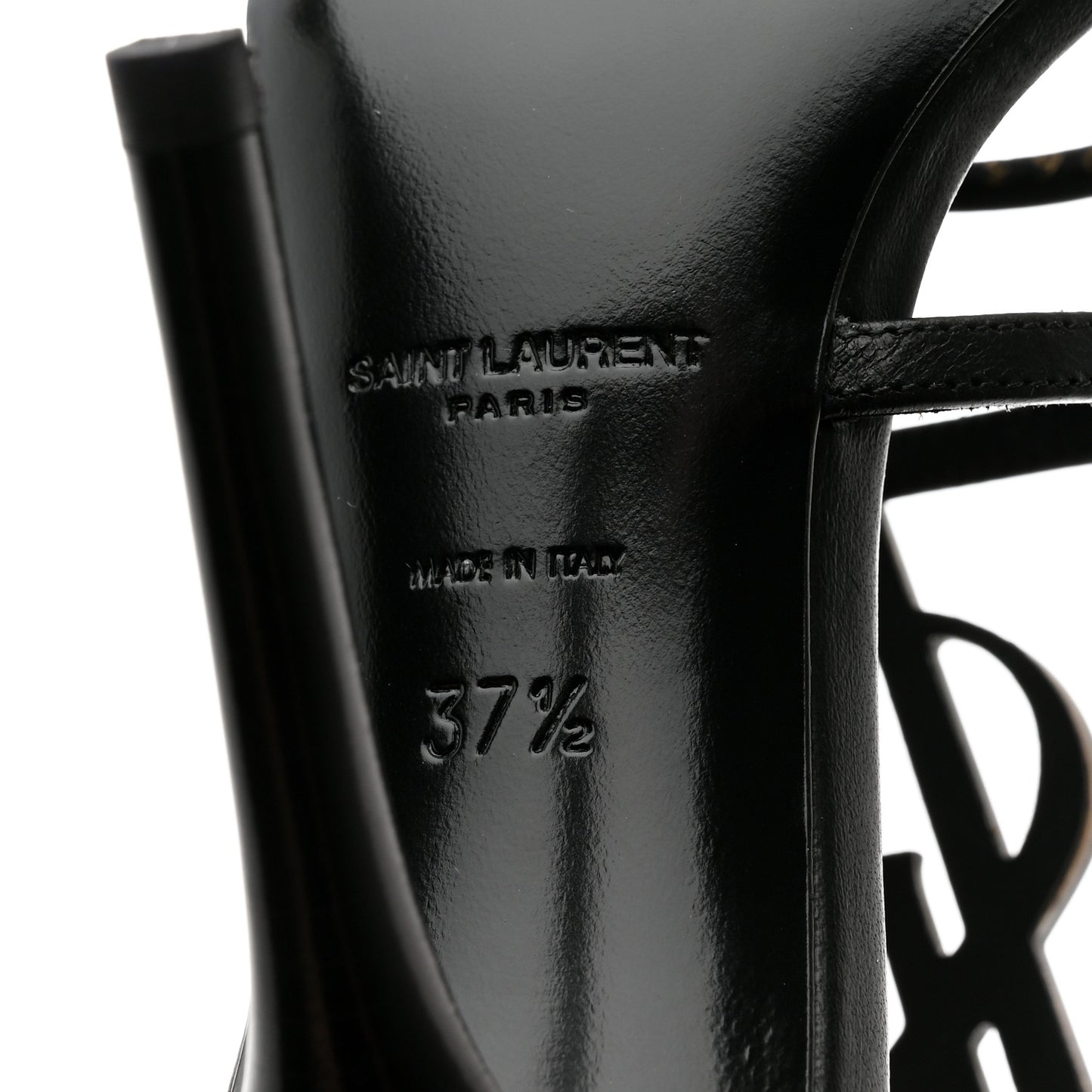 Calfskin Cassandra 110 Sandals 37.5 Black