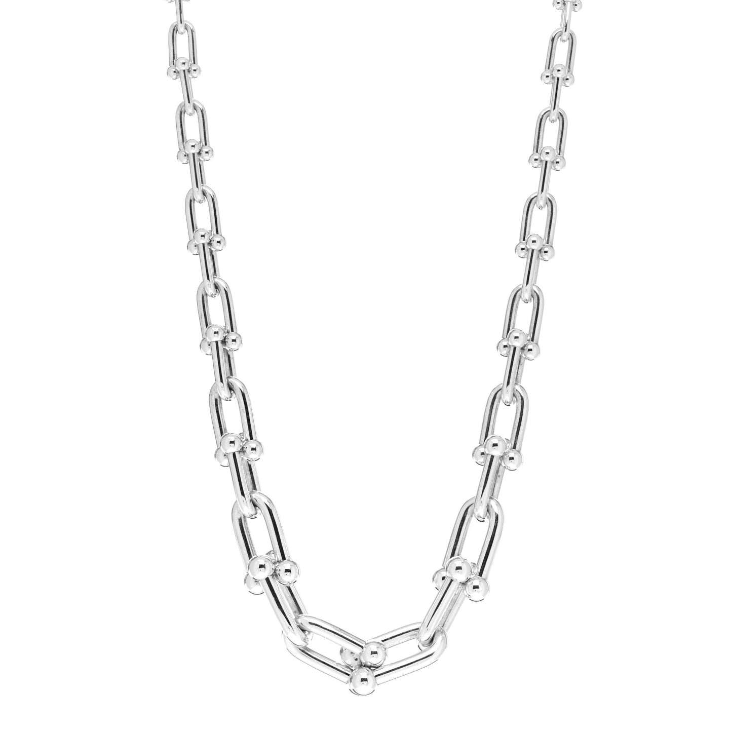 Sterling Silver HardWear Graduated Link Necklace