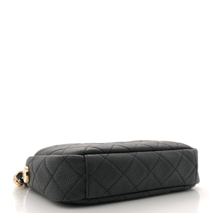 Chanel Iridescent Caviar Quilted Small Coco Tassel Camera Case Black 4 of 11