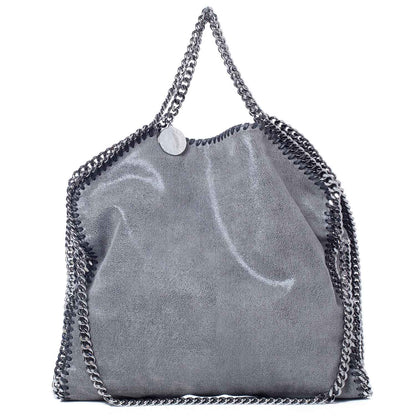 Stella McCartney Faux Leather Large Shaggy Deer Falabella Gray 1 of 11