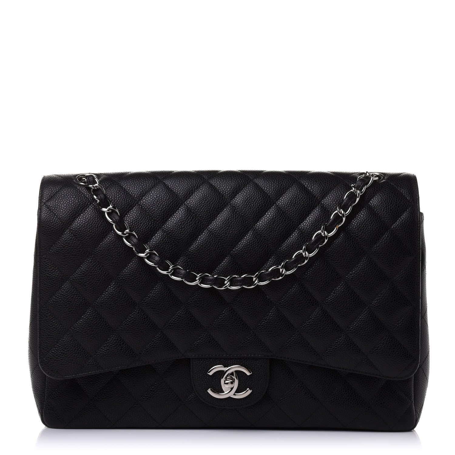 Chanel Caviar Quilted Maxi Double Flap Black 1 of 10